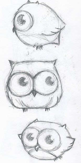 309x623 F5cd6568b4f5e240ad1c350890e4b1a6.jpg 309 623 Pixels Projects - Simple Owl Sketch