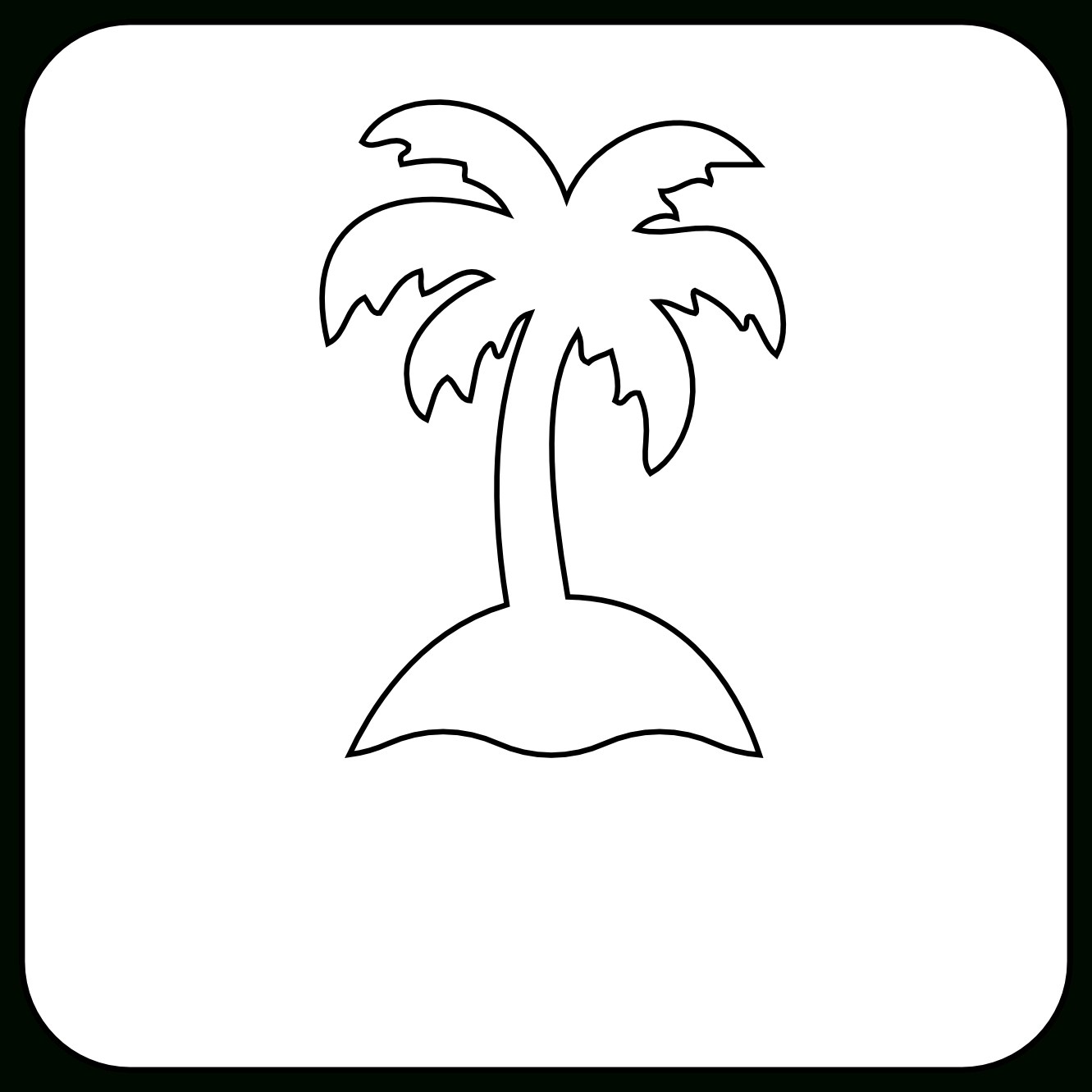 1331x1331 Simple Drawing Of A Palm Tree Sketch Picture Nail Designs - Simple Palm Tree Sketch