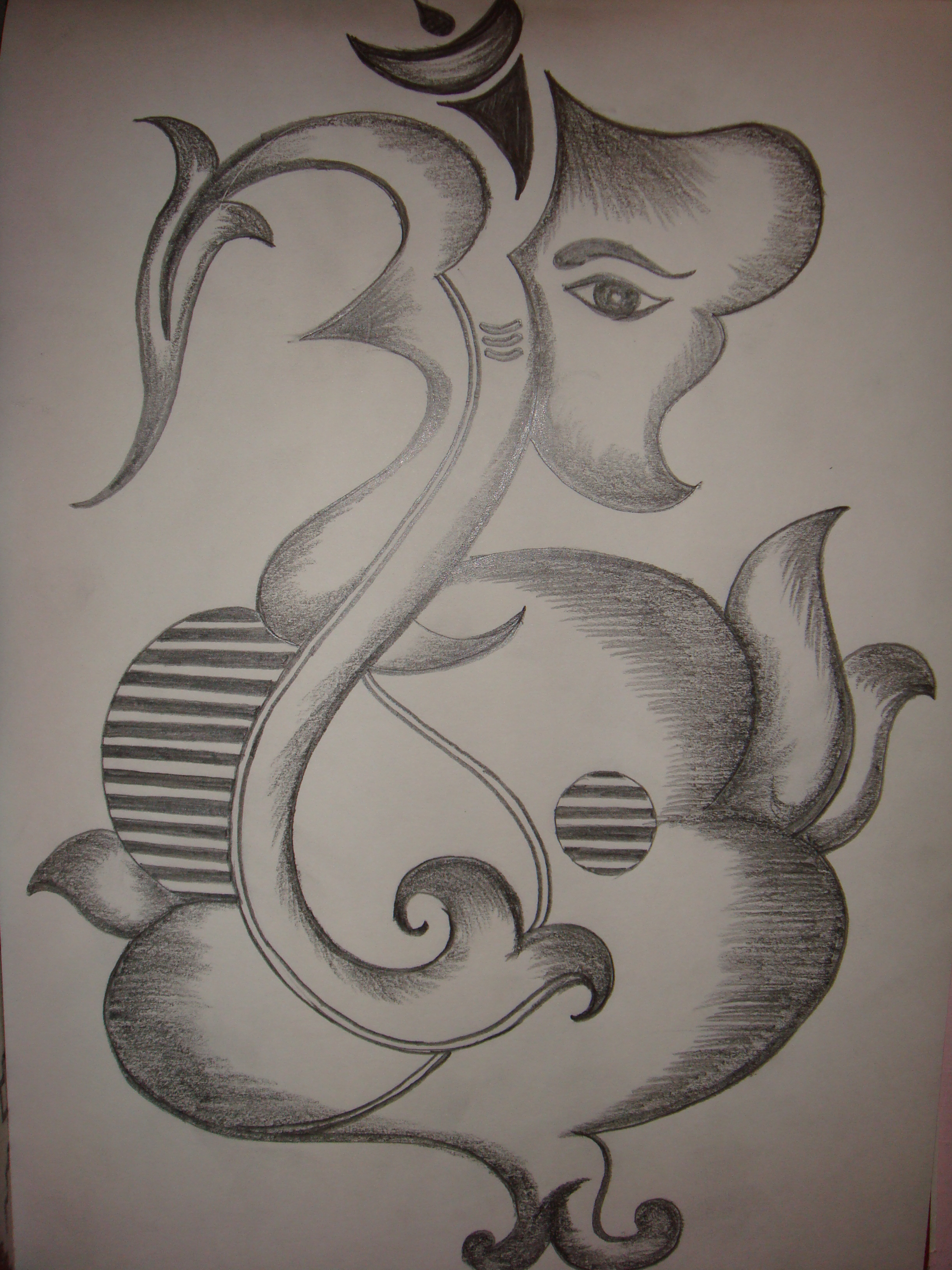 2448x3264 Simple Pencil Sketches Of Lord Ganesha - Simple Pencil Sketches