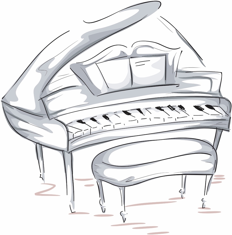 790x800 Learn The Piano Backyard Aquaponics Garden - Simple Piano Sketch