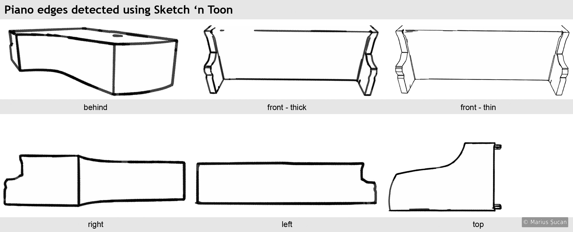 2396x972 Textures - Simple Piano Sketch