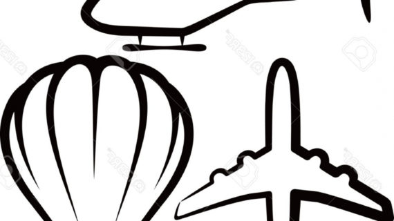 570x320 Simple Drawing Of Airplane Draw A Plane Real Easy - Simple Plane Sketch