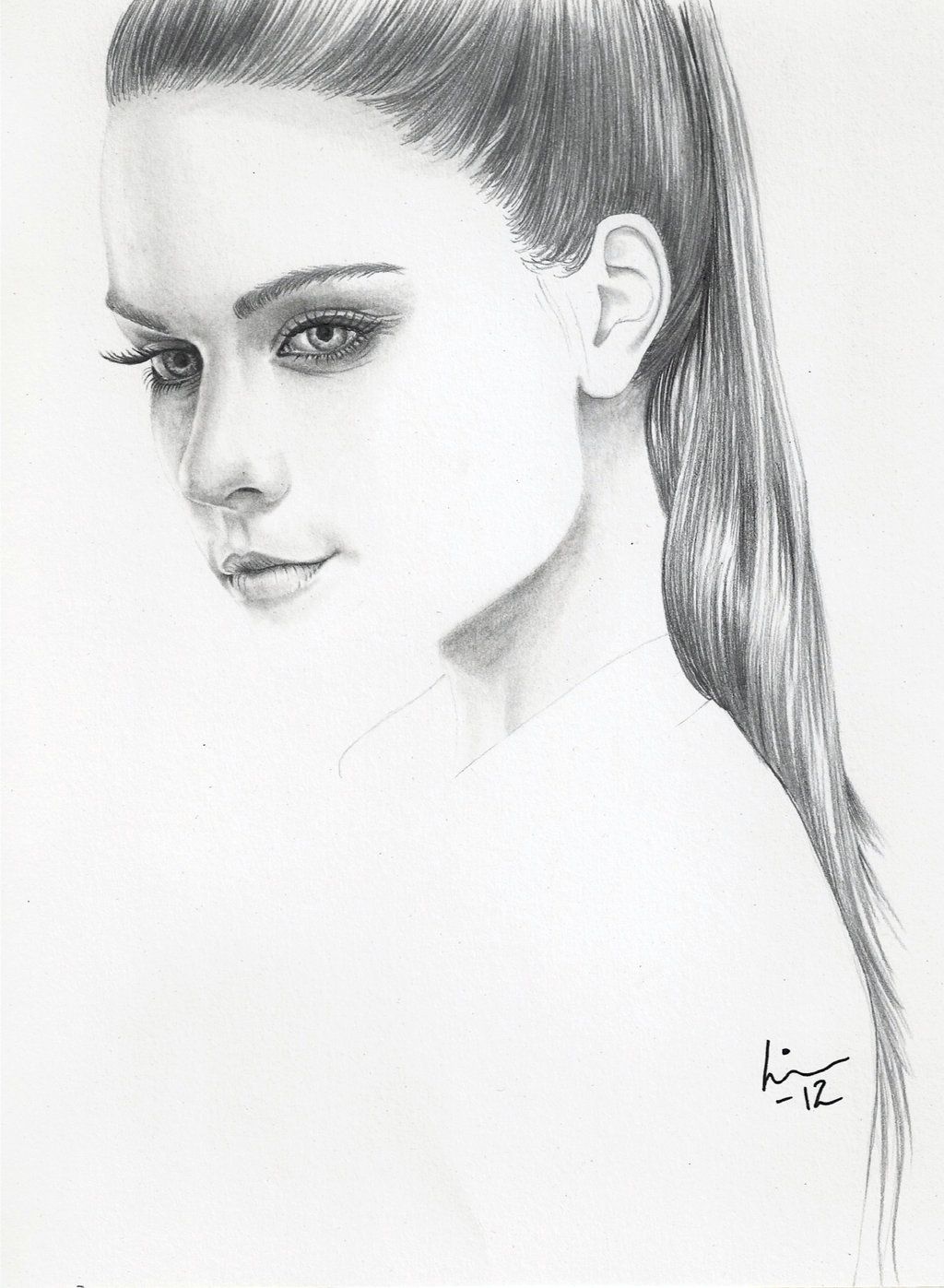 1024x1397 Simple Realistic Drawings Drawings I Like Drawings - Simple Portrait Sketch