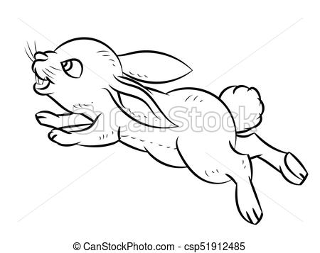 450x357 Line Drawing Of Rabbit Simple Line Vector. Hand Drawn Sketch Of - Simple Rabbit Sketch
