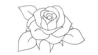 320x180 Easy To Draw Roses - Simple Rose Sketch