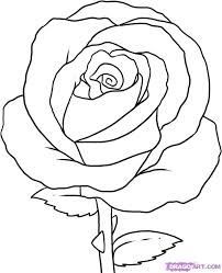 202x249 How To Sketch A Rose Easy - Simple Rose Sketch