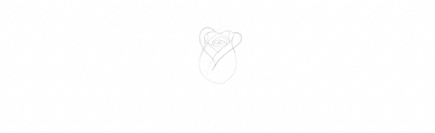 850x261 How To Draw A Rose - Simple Rose Sketch