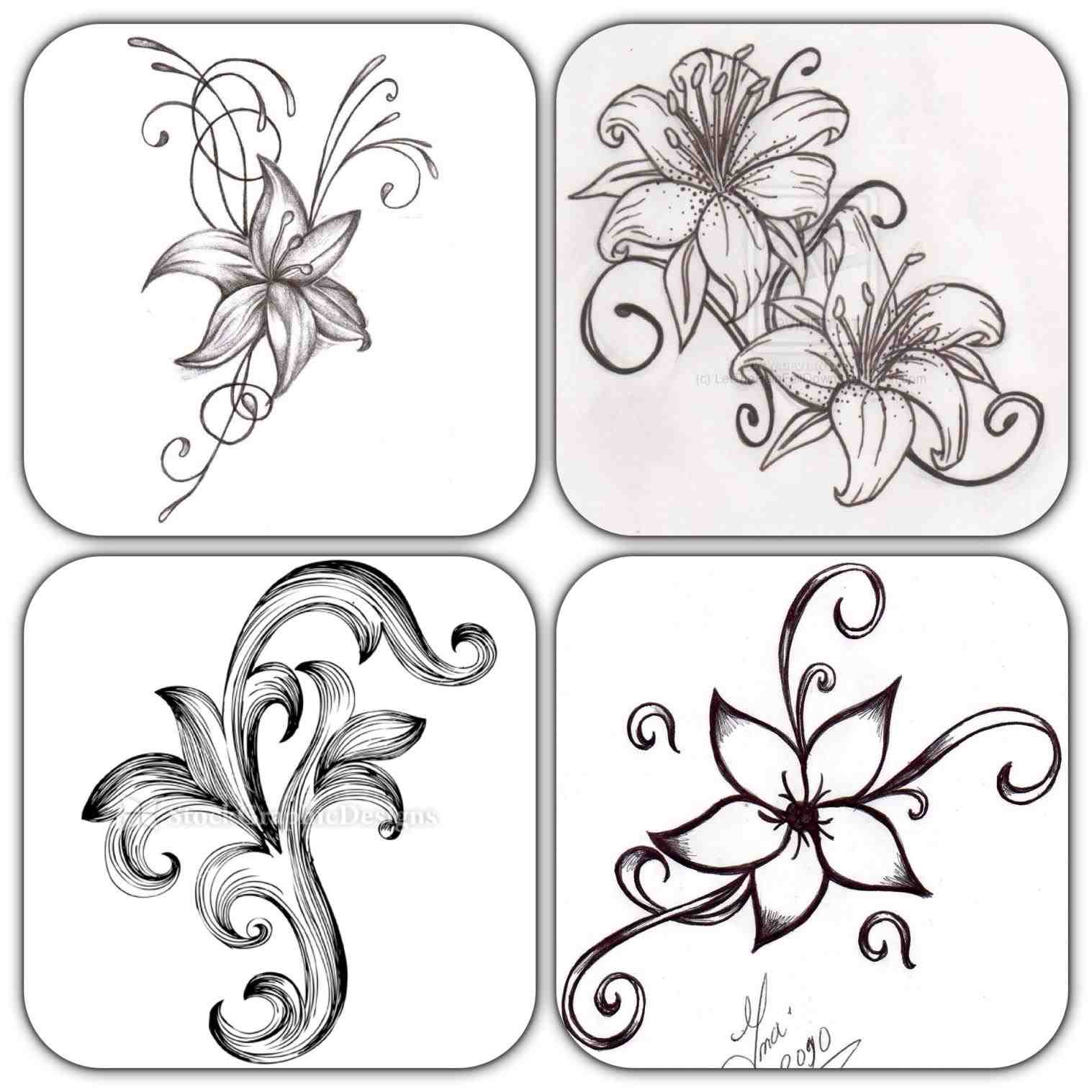 1517x1517 How To Make A Rose Flower In Drawing - Simple Rose Sketch Step By Step