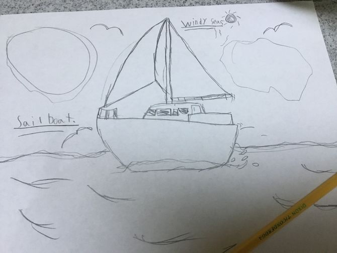 670x503 How To Draw A Sailboat 7 Steps (With Pictures) - Simple Sailboat Sketch