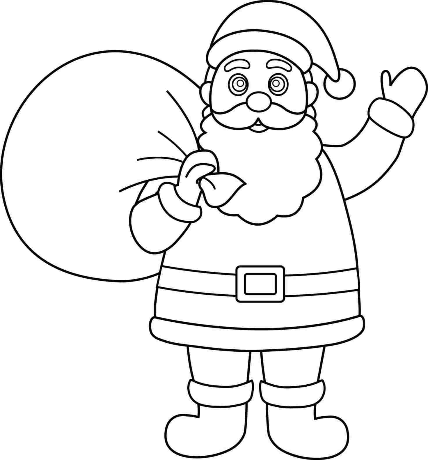 Simple Santa Sketch At Paintingvalley Com Explore Collection Of