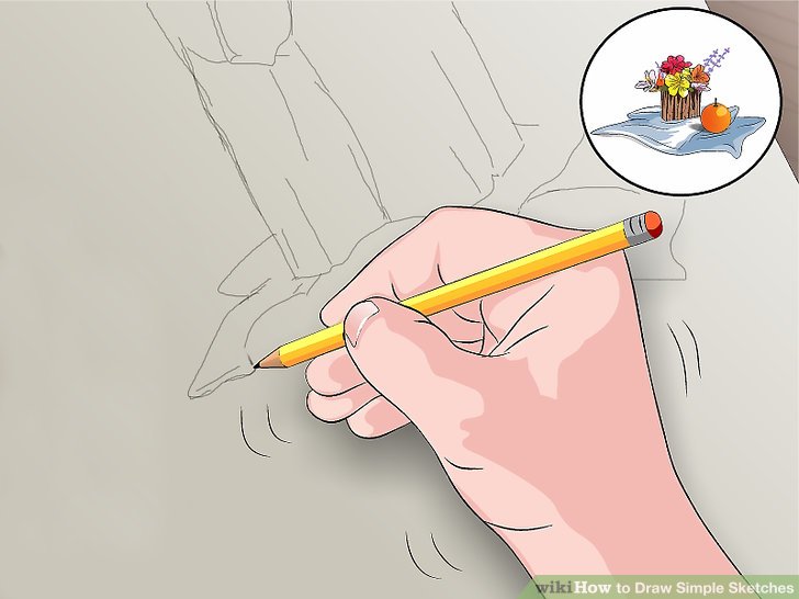 728x546 How To Draw Simple Sketches 13 Steps (With Pictures) - Simple Sketch Art