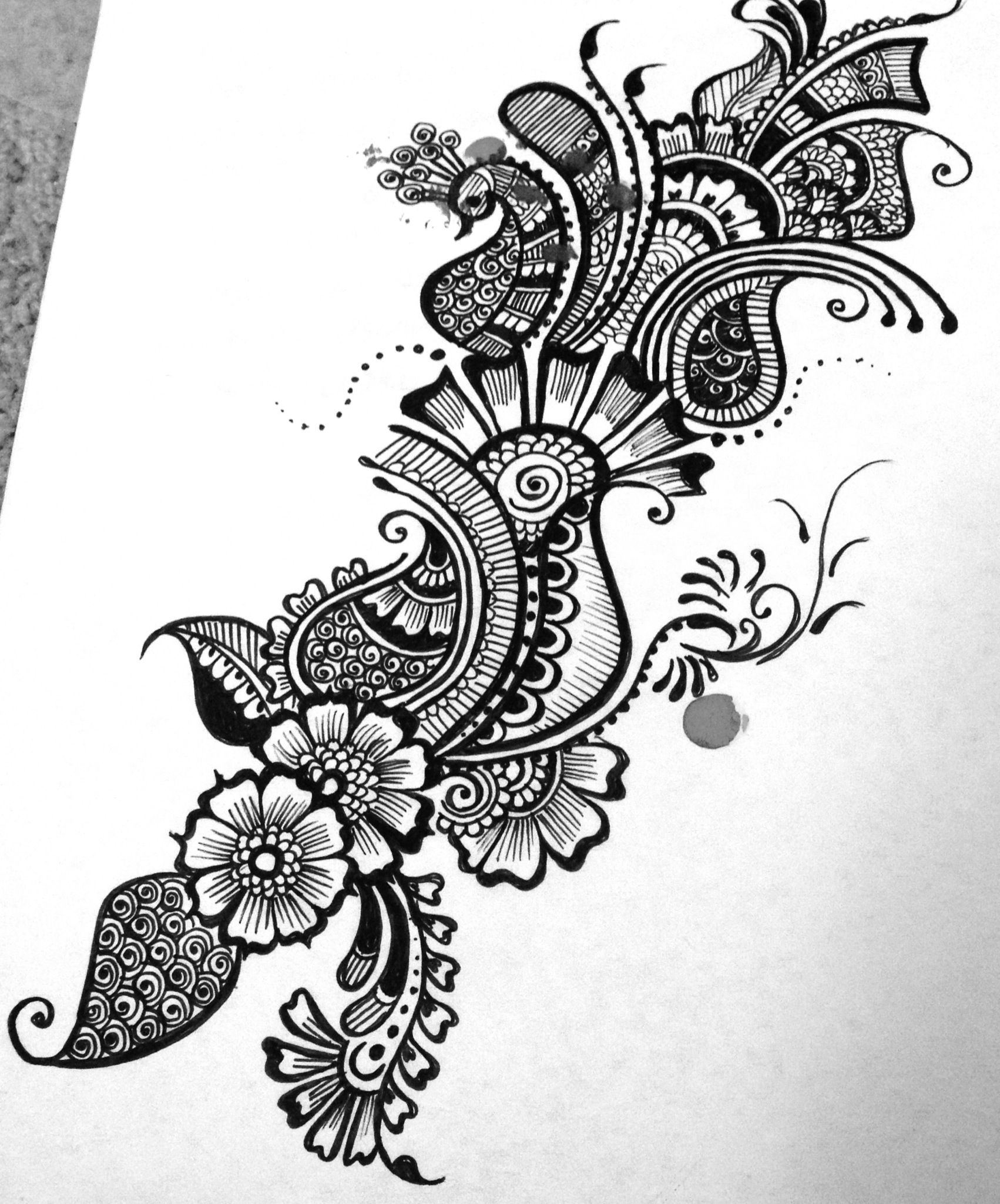 1702x2047 Mehndi Design Sketches Henna Designs Mehndi - Simple Sketch Design