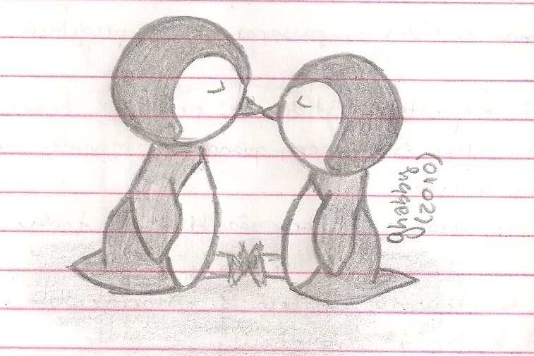 757x505 Simple Love Drawings - Simple Sketch Drawing