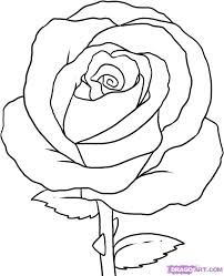 202x249 How To Sketch A Rose Easy - Simple Sketch Of A Flower
