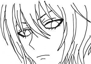 300x210 Easy Anime Sketches Boy Simple Sketch Of Girl Simple Sketches Of - Simple Sketch Of Girl