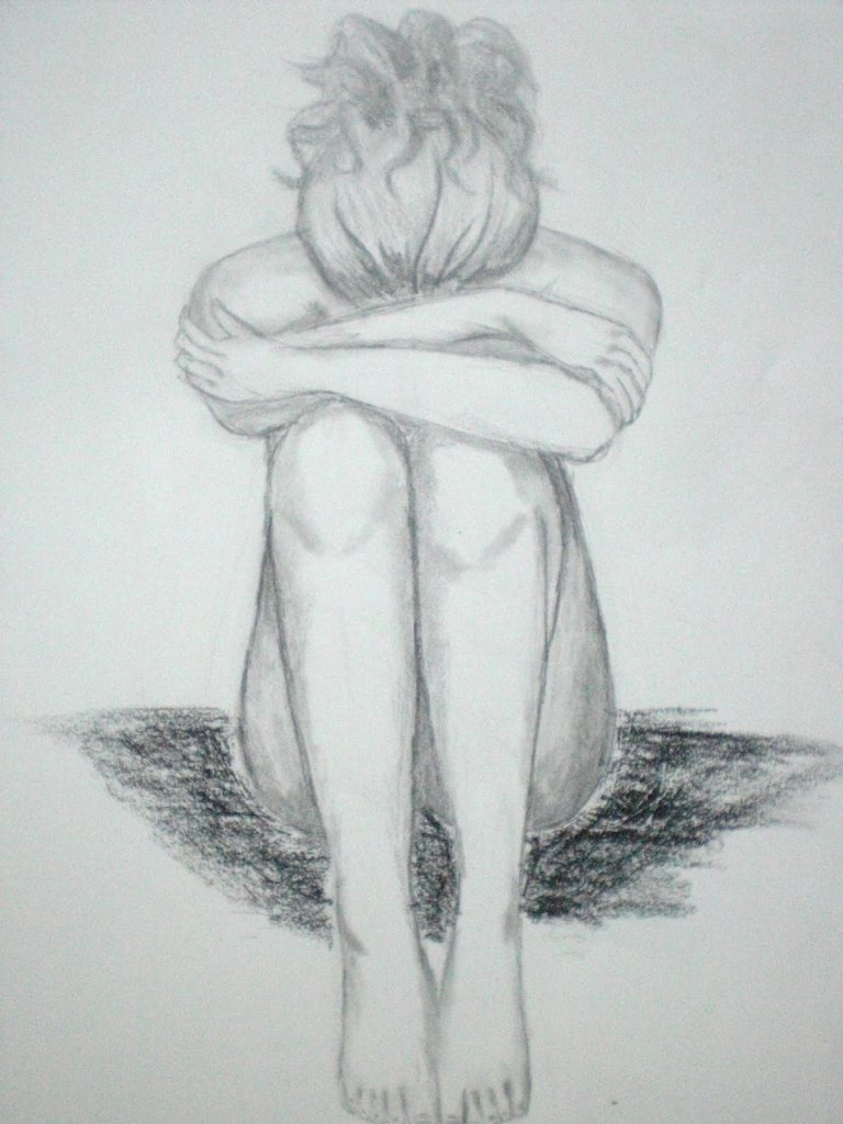 Simple Sketch Of Girl At Paintingvalleycom Explore