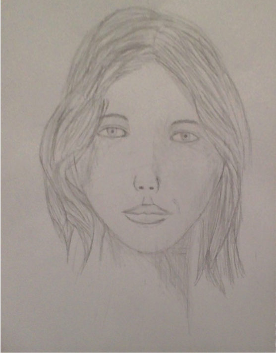 Simple Sketch Of Girl at PaintingValley.com | Explore collection of ...