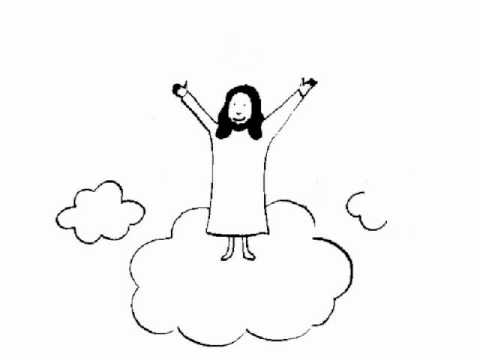 480x360 Drawn Heaven Simple - Simple Sketch Of Jesus