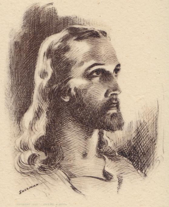557x680 Waiting For The Word. Life People. Drawings. Pictures. Drawings - Simple Sketch Of Jesus
