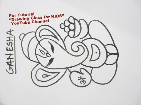 480x360 How To Draw Easy Lord Ganesha Ganpatiji Step By Step Tutorial For - Simple Sketch Of Lord Ganesha