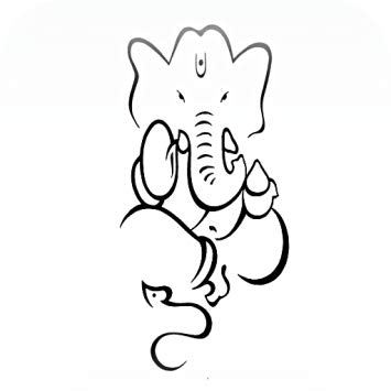 355x355 Lord Ganesha Sketch Live Hd Wallpaper Appstore For - Simple Sketch Of Lord Ganesha