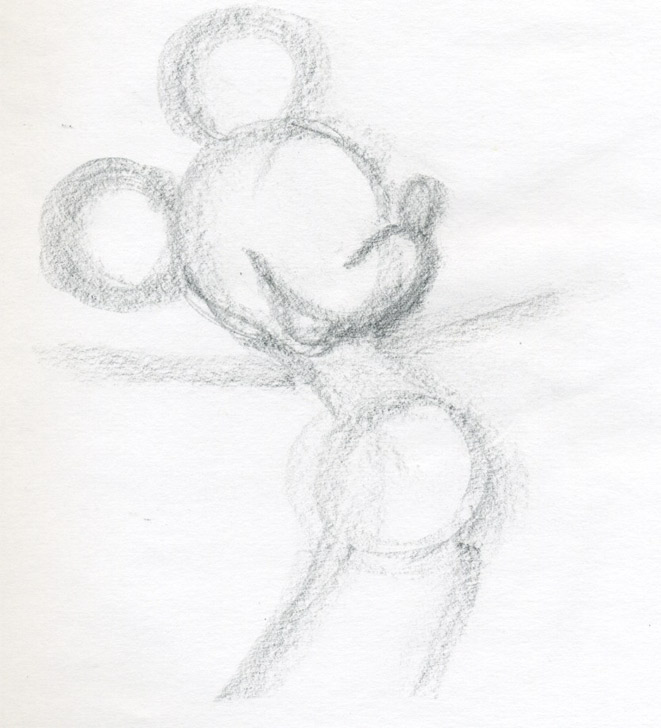 661x728 Draw Mickey Mouse - Simple Sketch Pictures