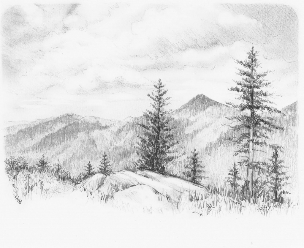 Simple Sketches Of Nature at PaintingValley.com | Explore collection of ...