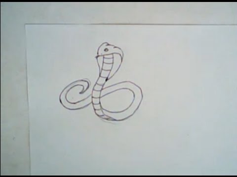 480x360 How To Draw King Cobra (Simple Drawing) - Simple Snake Sketch