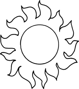 264x297 Sketch Clipart Sun - Simple Sun Sketch