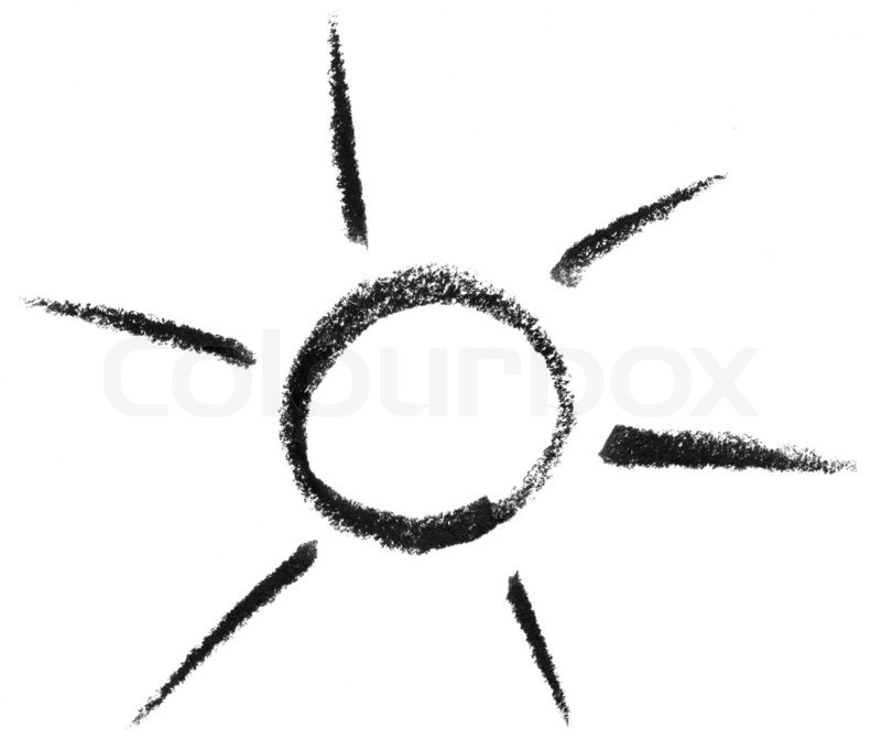 800x681 Sun And Light Sketch Stock Photo Colourbox - Simple Sun Sketch