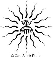 180x195 Sun Tattoo. Simple Sun Sketch Created In Tattoo Style. - Simple Sun Sketch