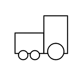 250x250 Drawing A Cartoon Train - Simple Train Sketch