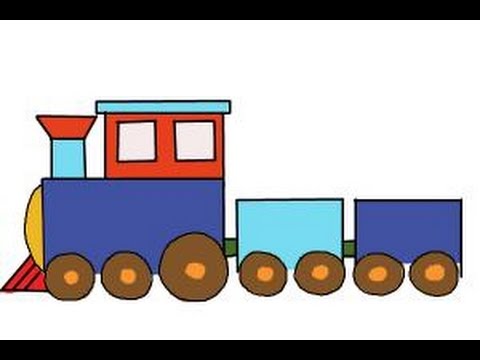 480x360 How To Draw A Simple Train - Simple Train Sketch