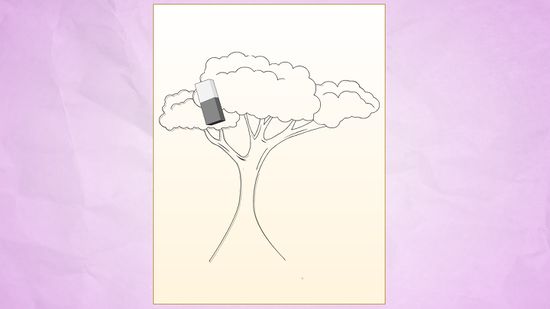550x309 How To Draw A Simple Tree 11 Steps (With Pictures) - Simple Tree Sketch