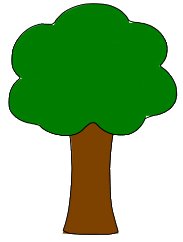 372x492 Tree Simple Sketch Outline2, 13cm This Clipart Drawing - Simple Tree Sketch