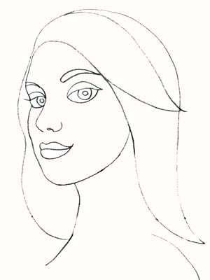 300x400 The Illustrious Illustrator Teenage - Simple Woman Sketch