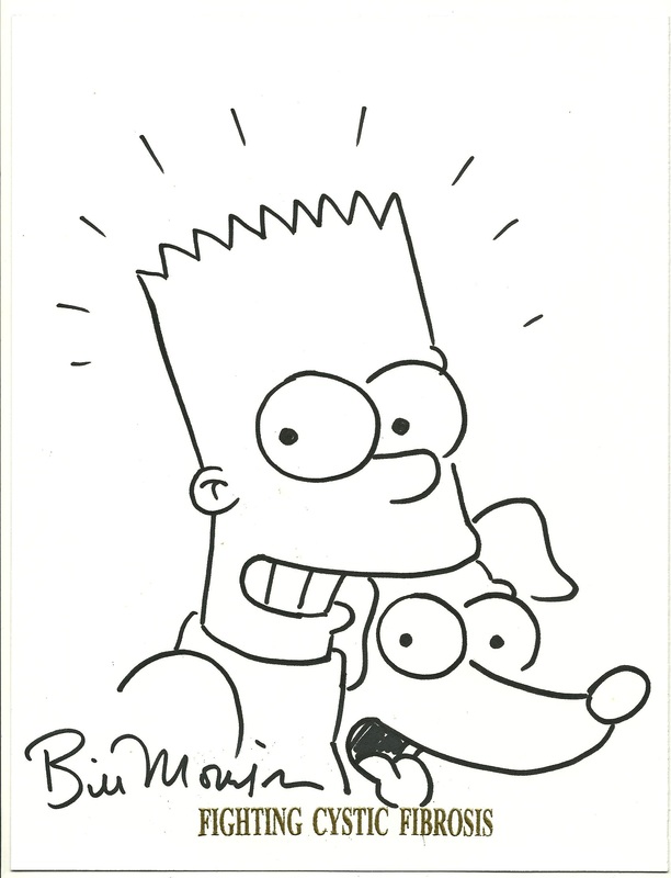 612x800 Bart Simpson, Wolverine And Captain America Charity Sketches - Simpsons Sketch