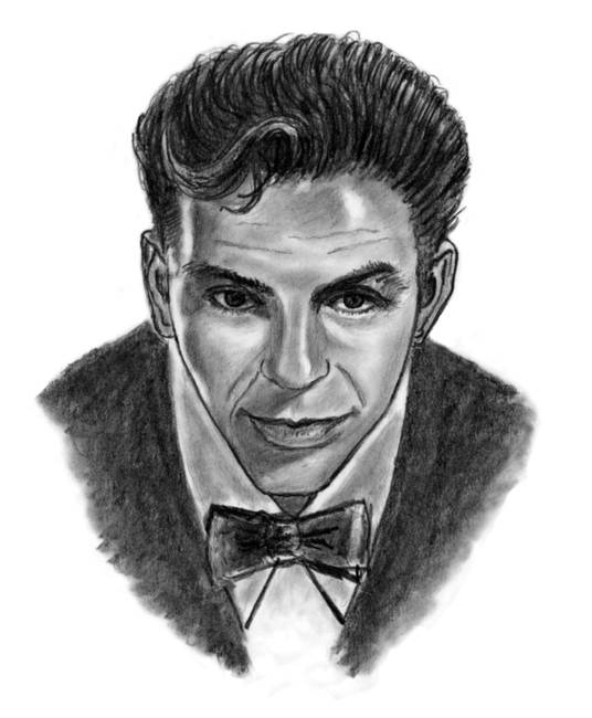 536x650 Frank Sinatra By Mario Digennaro - Sinatra Sketch