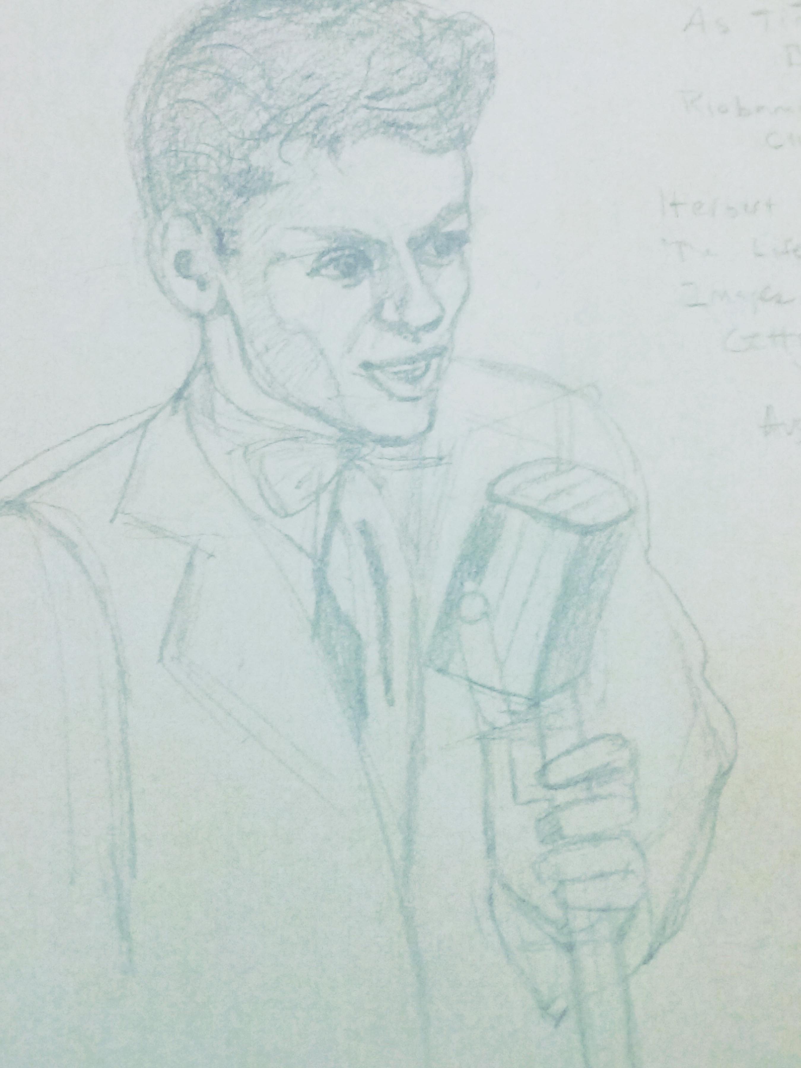 2700x3600 Frank Sinatra Sketch Art Of Schmidt - Sinatra Sketch