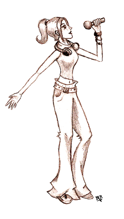 398x700 Singer Sketch By Teh Pineapple Ninja - Singer Sketch