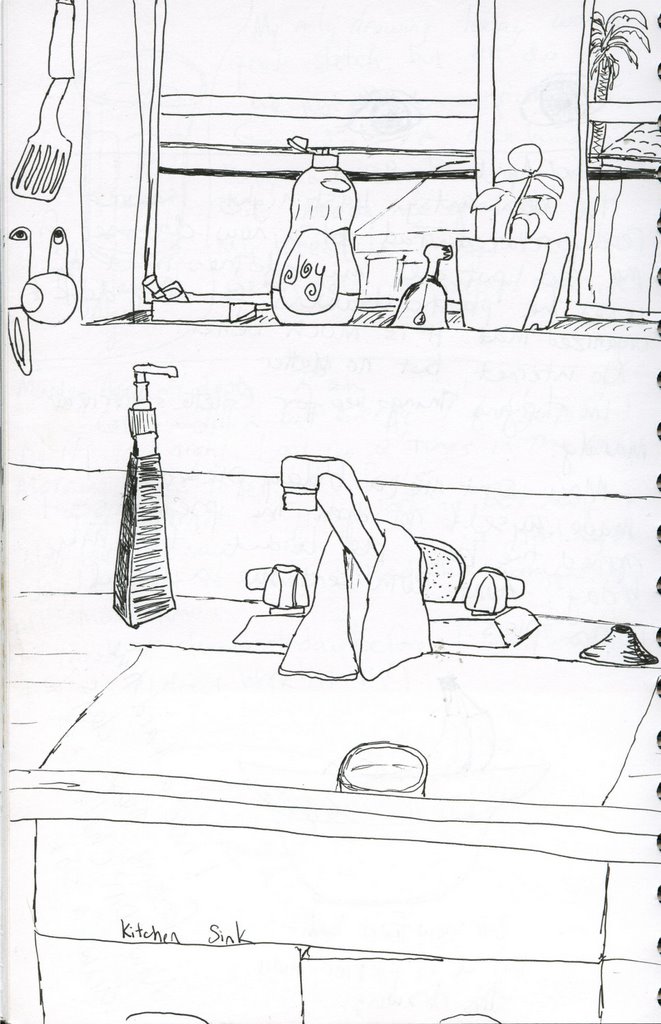 661x1024 Kitchen Sink Sketch - Sink Sketch