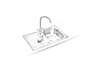 300x235 Bedrooms, Bathrooms And Kitchens Direct - Sink Sketch