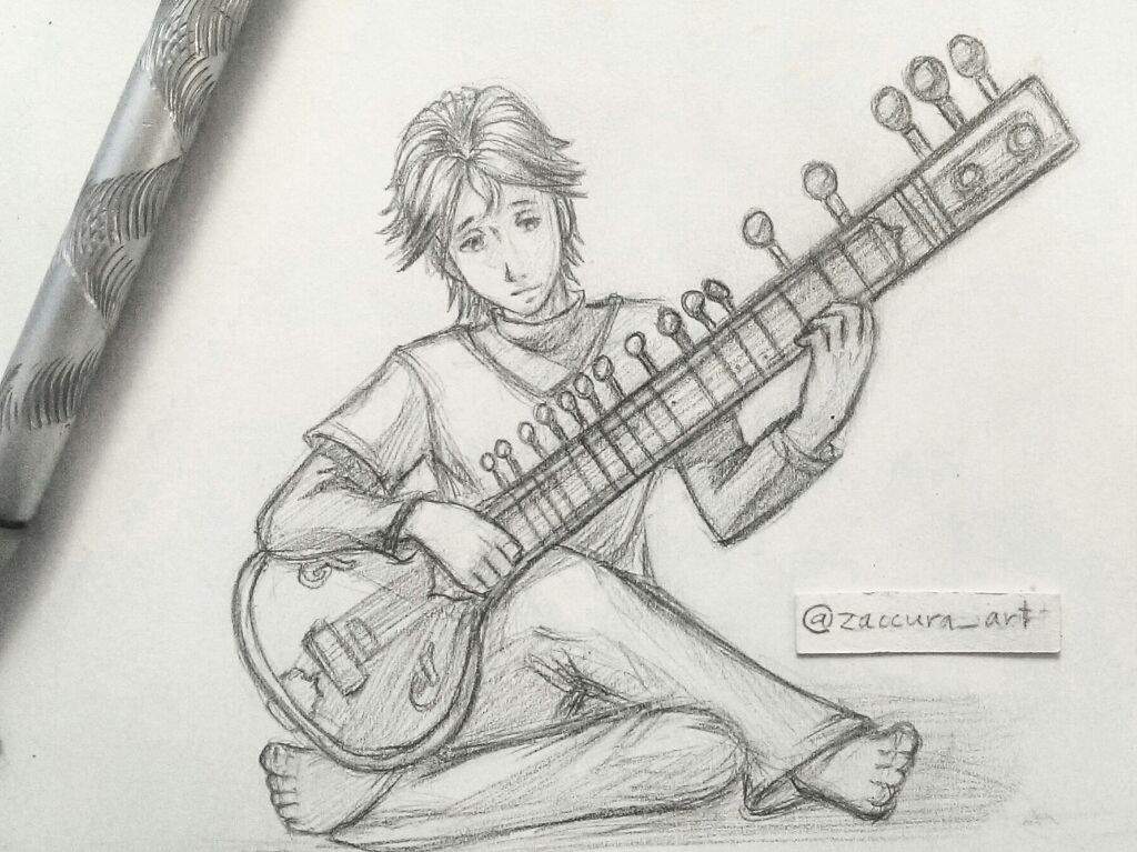 Sitar Sketch at Explore collection of Sitar Sketch