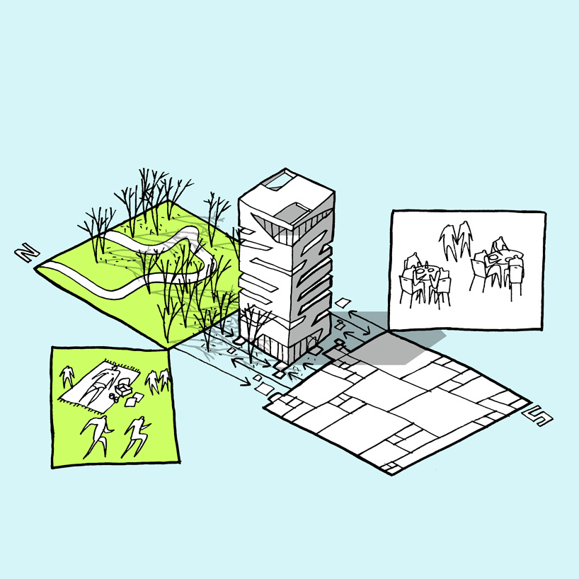 818x818 Gallery Of Student Housing Proposal Cebra - Site Plan Sketch