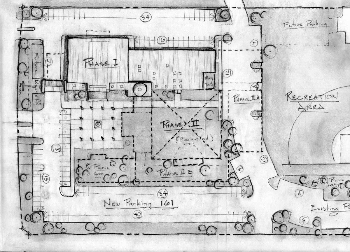 1200x864 Phi Architecture Congregation Beth Messiah - Site Plan Sketch