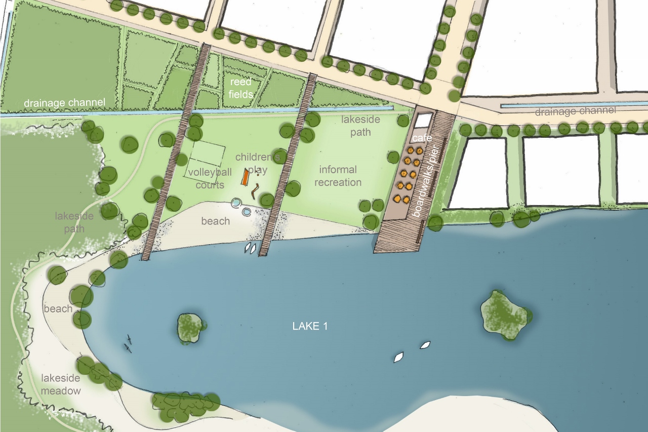 1280x853 5259 Lake 1 Site Plan Sketch Landscape (002) Tep - Site Plan Sketch