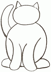 176x250 Exam Guide Online - Sitting Cat Sketch