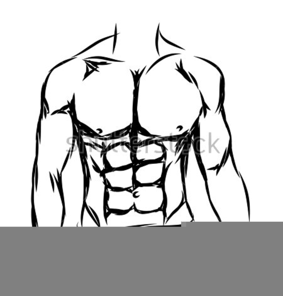 574x600 Six Pack Abs Clipart Free Images - Six Pack Sketch