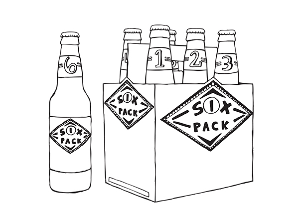 600x441 We Are The 6 Pack. On Student Show - Six Pack Sketch