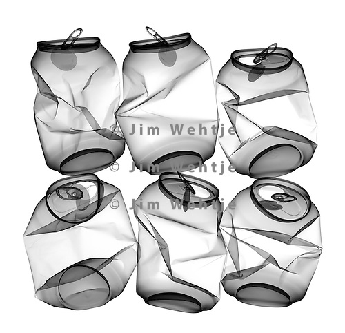 500x482 X Ray Image Of Can Six Pack (Black On White) Jim Wehtje - Six Pack Sketch